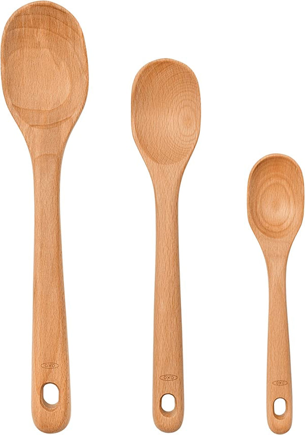 OXO Good Grips 3-Piece Wooden Spoon Set