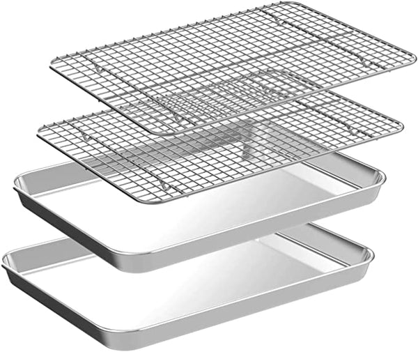 Quarter Sheet Pan with Cooling Rack Set