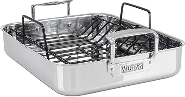 Viking Culinary 3-Ply Stainless Steel Roasting Pan