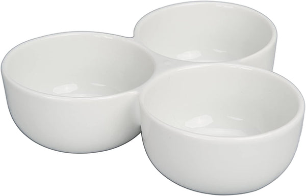 BIA Cordon Bleu Serveware Porcelain Section Bowls, White