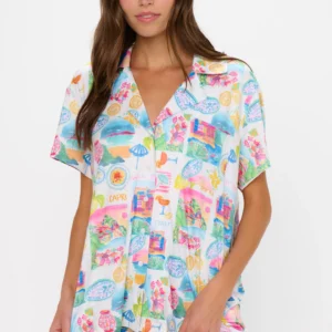 Sunday Morning PJ Set ~ Amalfi Coast Jersey