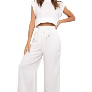 PETAL & PUP | Whitley Padded Shoulder Crop Top