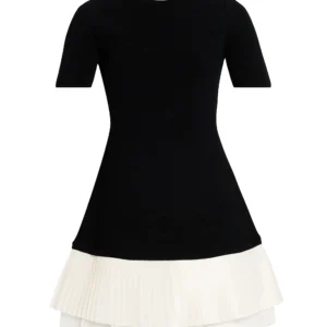 LORIN MIXED-MEDIA A-LINE MINIDRESS